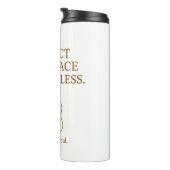 Schütze deinen Frieden — Minimalistisches Selbstfü Thermosbecher (Nach rechts gedreht)