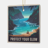 Schütze deinen Glanz Keramikornament (Links)
