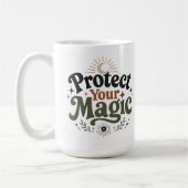 Schütze Deinen Magischen Retro-Boho-Kaffeebecher Kaffeetasse (Links)