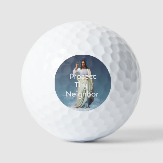 Schütze Deinen Nachbarn Golfbälle (Vorderseite)