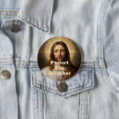 Schütze deinen Nachbarn Knopf Button (Beispiel)