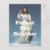 Schütze deinen Nachbarn Postkarte (Vorderseite)