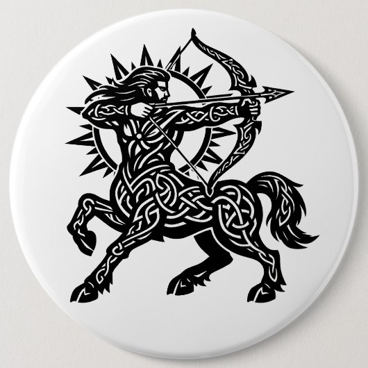 Schütze — Der Schütze von BurnsInHell Button (Vorderseite)