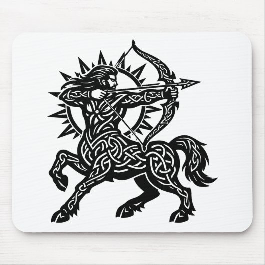 Schütze — Der Schütze von BurnsInHell Mousepad (Vorne)