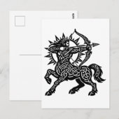 Schütze — Der Schütze von BurnsInHell Postkarte (Vorne/Hinten)