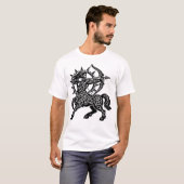 Schütze — Der Schütze von BurnsInHell T-Shirt (Vorne ganz)