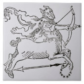 Schütze (der Zentaur) eine Illustration von Fliese (Vorderseite)