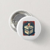 Schütze die Stimme Button (Vorne & Hinten)