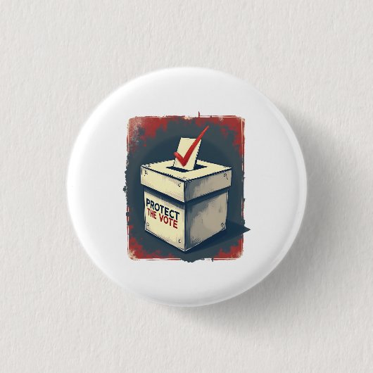 Schütze die Stimme Button (Vorderseite)