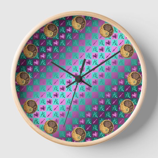 Schütze & Erdhund Uhr (Vorderseite)