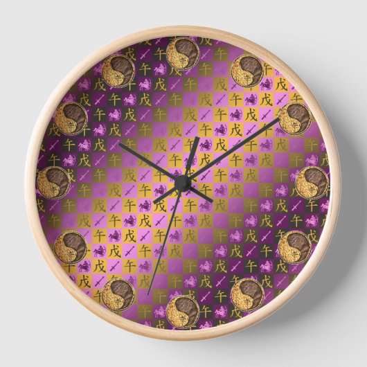 Schütze & Erdpferd Uhr (Vorderseite)
