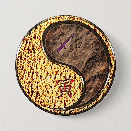 Schütze & Erdtiger Button (Vorderseite)