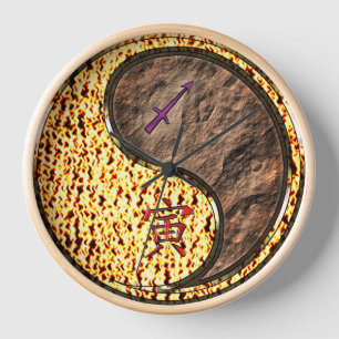 Schütze & Erdtiger Uhr