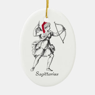 Schütze-Feiertags-Verzierung Keramikornament