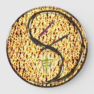 Schütze & Feueraffe Große Wanduhr