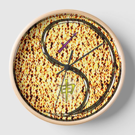 Schütze & Feueraffe Uhr (Vorderseite)