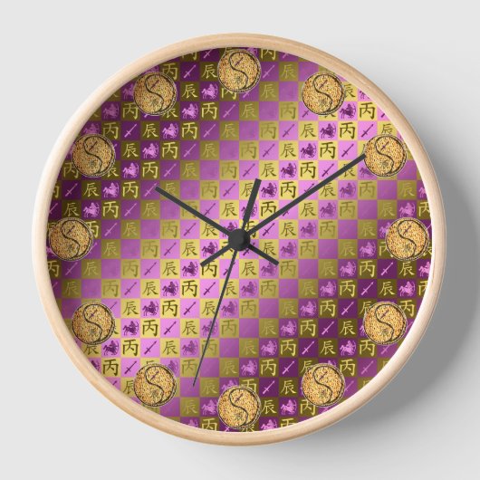 Schütze & Feuerdrache Uhr (Vorderseite)