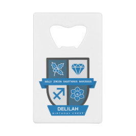 Schütze Geburtstags-Emblem™ 1.-21. Dezember Geldbeutel Flaschenöffner