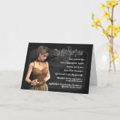 Schütze-gotische Tierkreis-Geburtstags-Karte Karte (Gelbe Blume)