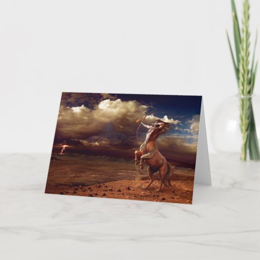 Schütze - Grußkarte Karte (Vorderseite)