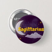Schütze Himmelsästhetik Mond Wolken Sterne Button (Vorne & Hinten)