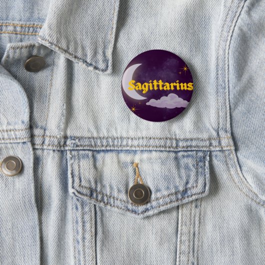 Schütze Himmelsästhetik Mond Wolken Sterne Button (Beispiel)