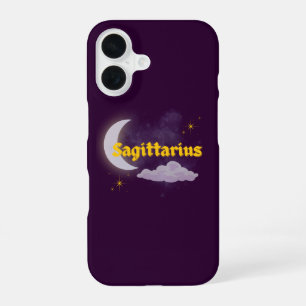 Schütze Himmelsmond Wolken Sterne Astrologie iPhone 16 Hülle