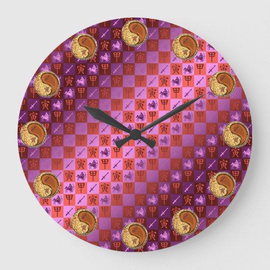 Schütze & Holz Tiger Große Wanduhr (Vorderseite)