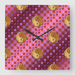 Schütze & Holz Tiger Quadratische Wanduhr
