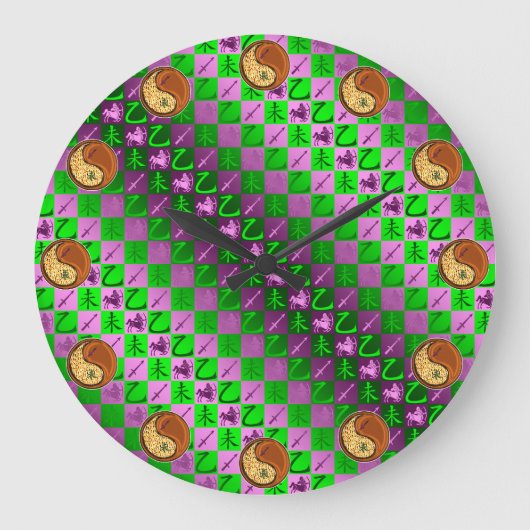 Schütze & Holz Ziege Große Wanduhr (Vorderseite)