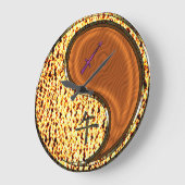 Schütze & Holzpferd Große Wanduhr (Winkel)