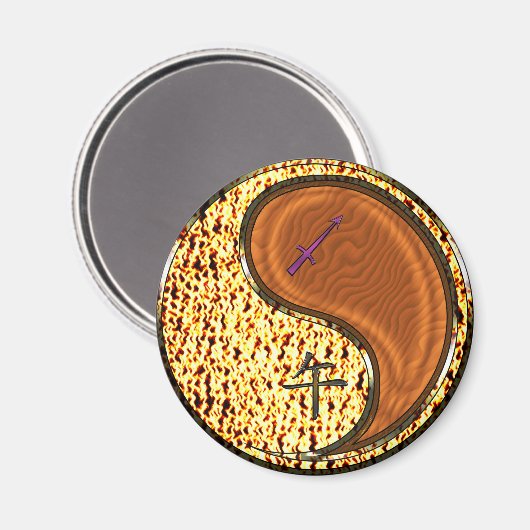Schütze & Holzpferd Magnet (Vorderseite/Rückseite)
