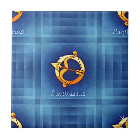 Schütze Horoskop Fliese (Vorderseite)