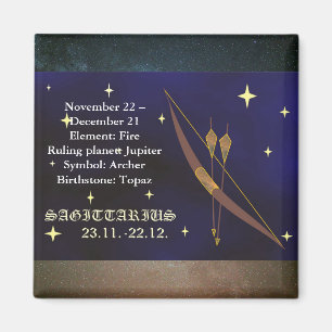 Schütze-Horoskop-Tierkreis-Astrologie-Magnet Magnet