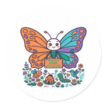 Schütze jedes kleine Leben Schmetterling