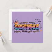 Schütze Karte (Vorderseite/Rückseite Beispiel)