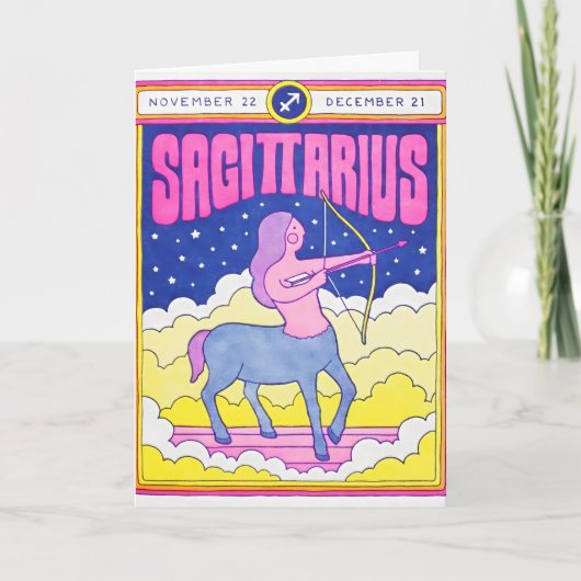 Schütze Letterpress Karte (Vorderseite)