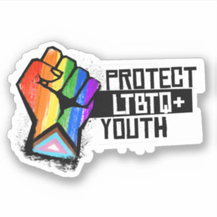 Schütze LGBTQ+-Jugendliche Aufkleber