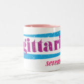 Schütze lila zweifarbige tasse (Mittel)