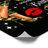 Schütze Mädchen Tarnung Schwarz Frau Camo Absätze Poster (Ecke)