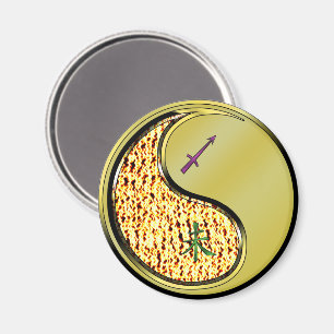 Schütze & Metall Ziege Magnet