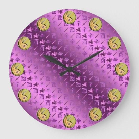 Schütze & Metallhahn Große Wanduhr (Vorderseite)