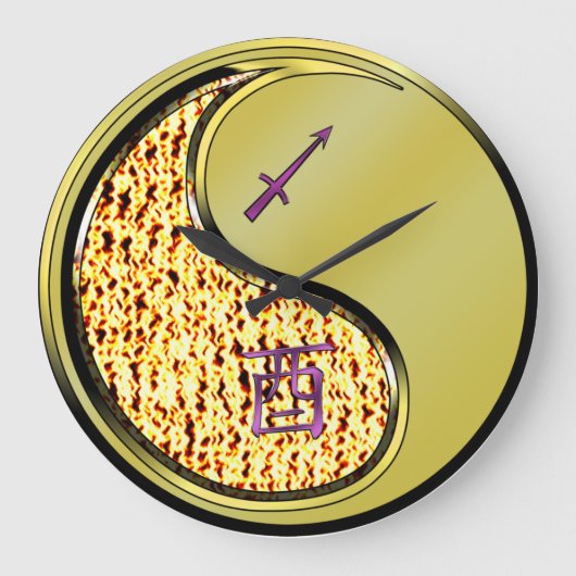 Schütze & Metallhahn Große Wanduhr (Vorderseite)