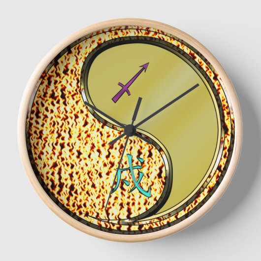 Schütze & Metallhund Uhr (Vorderseite)