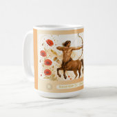 Schütze Mohn Art Nouveau Tasse (Vorderseite Links)