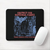 Schütze Nationalparks Mothman Kryptid Weirdcore Mousepad (Mit Mouse)