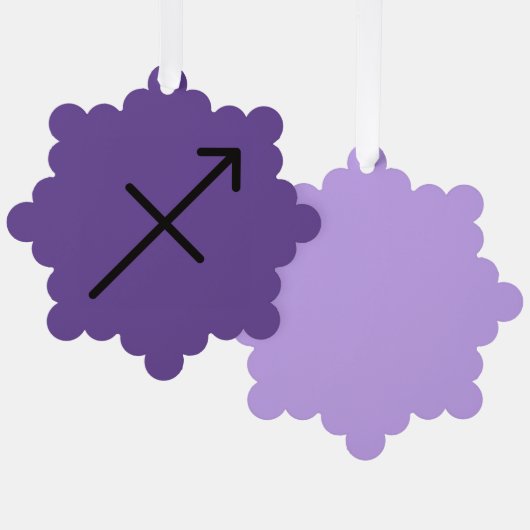Schütze Ornament Karte (Vorderseite/Rückseite)