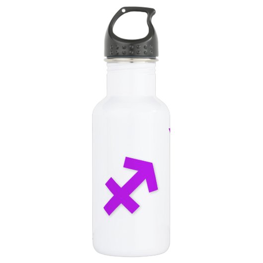 Schütze Pattern Purpur Trinkflasche (Vorderseite)