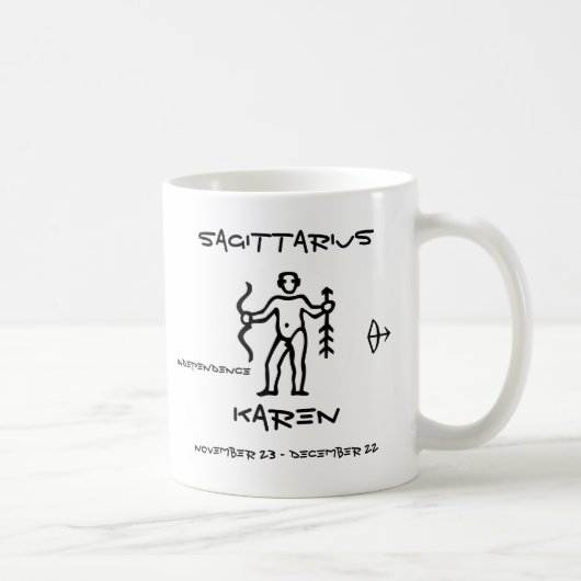 Schütze personalisiert kaffeetasse (Rechts)