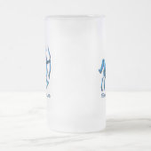 Schütze-Profil-mattierte Bier-Tasse Mattglas Bierglas (Mittel)